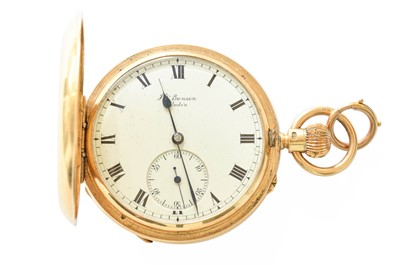 Lot 370 - An 18 Carat Gold Full Hunter Pocket Watch,...