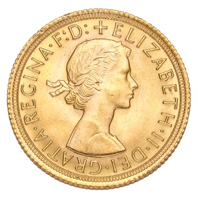 Lot 207 - Elizabeth II, Sovereign 1966; about...