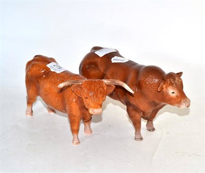 Lot 279 - A Beswick bull and another (2)