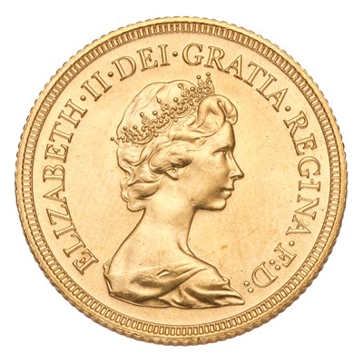 Lot 220 - Elizabeth II, Sovereign 1981; uncirculated...