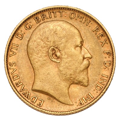 Lot 186 - Edward VII, Half Sovereign 1906; fine