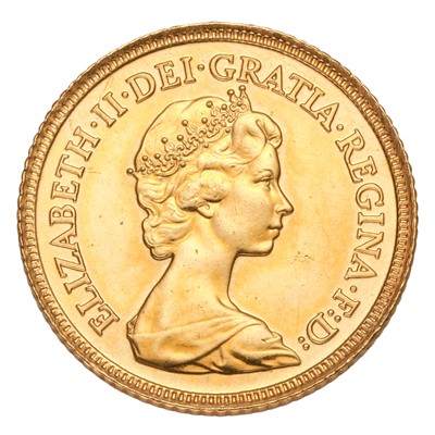 Lot 235 - Elizabeth II, Half Sovereign 1982; about...