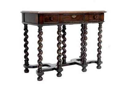 Lot 312 - A Late 17th Century Walnut Side Table, the...