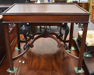 Lot 1242 - A Reproduction Mahogany Silver Table, with...