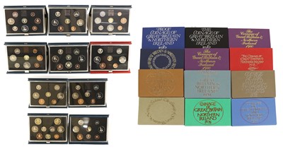 Lot 277 - 22x UK Proof Sets, to include; 1972, 1973,...