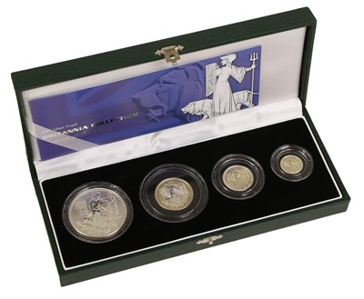 Lot 311 - Silver Proof Britannia Collection 2000, 4 coin...