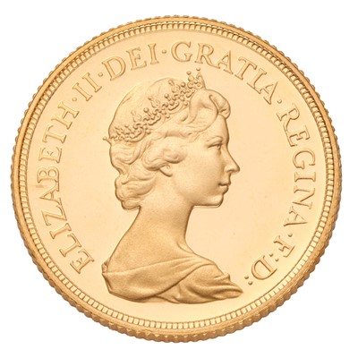 Lot 221 - Elizabeth II, Proof Sovereign 1982;...