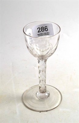 Lot 286 - Georgian wine glass