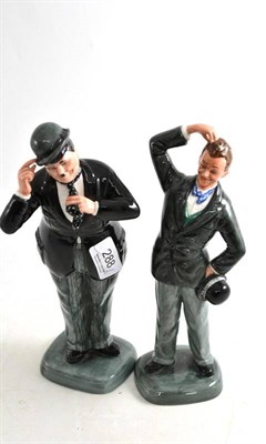 Lot 288 - Two Royal Doulton figures - Laurel HN2774 and Hardy HN2775