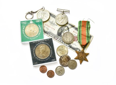 Lot 531 - A Small Assortment of Coins and Medals,...