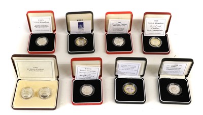 Lot 324 - 9x Royal Mint Piedfort £2 Coins, comprising;...