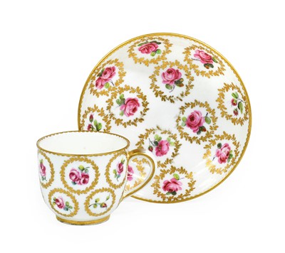 Lot 102 - A Sèvres Porcelain Coffee Cup and Saucer,...