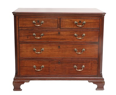 Lot 791 - A George III Mahogany Straight-Front Chest of...