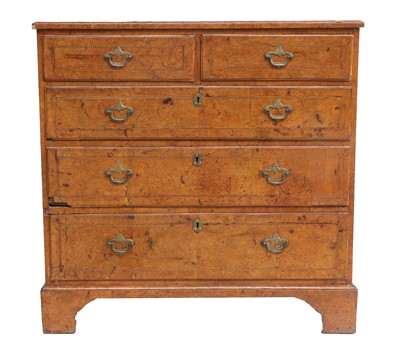 Lot 857 - A George I Burr Walnut and Parquetry-Decorated...