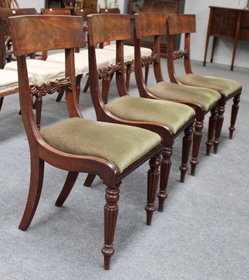 Lot 1203 - A Set of Four 19th Century Mahogany Chairs,...