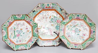 Lot 127 - A Garniture of Three Japanese Porcelain...