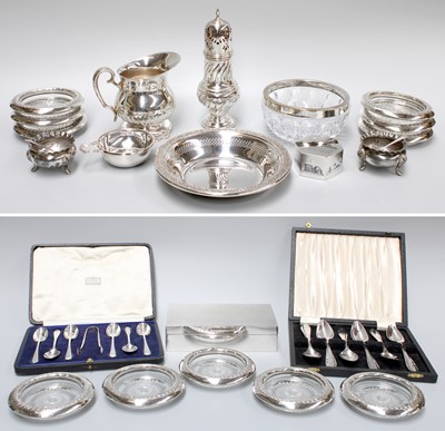 Lot 133 - A Collection of Assorted Silver and Silver...