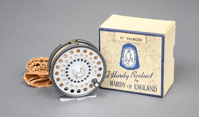 Lot 3160 - A Hardy Princess 3 1/2" Dia Fly Reel