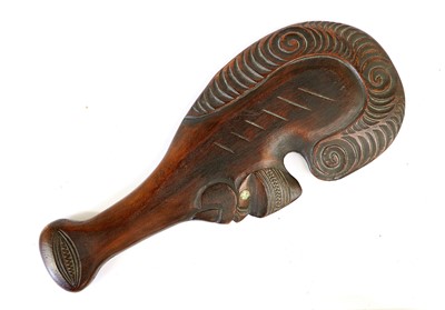 Lot 239 - A New Zealand Maori Patu (War Club), carved...