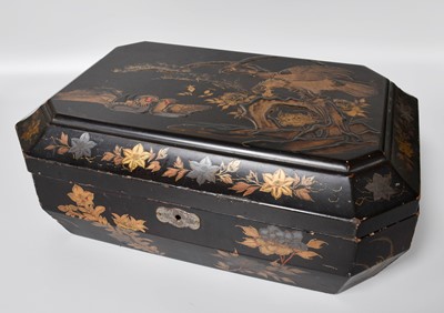 Lot 249 - A 19th Century Chinese Lacquered Box,...