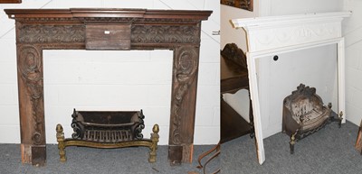 Lot 1150 - A Neo Classical Gilt Brass and Cast Iron Fire...