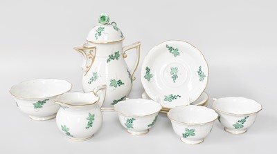 Lot 215 - A Herand Porcelain Teaset, comprising, three...