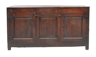 Lot 762 - A Mid 18th Century Oak Enclosed Dresser Base,...