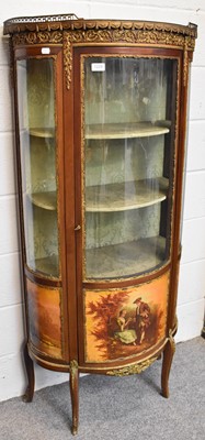 Lot 1228 - A French Painted and Gilt Metal Mounted...