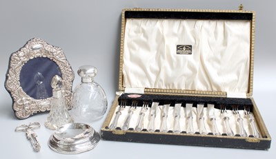 Lot 130 - A Collection of Assorted Silver and...