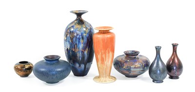 Lot 52 - Tony Laverick (b.1961): A Vase, blue, copper...