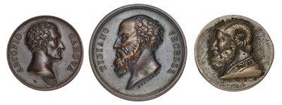 Lot 383 - A Group of Three Italian Commemorative Medals,...