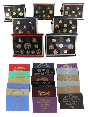 Lot 276 - 27x UK Proof Sets, comprising; 2x 1970, 2x...