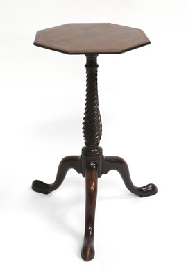 Lot 795 - A George III Mahogany Octagonal Wine Table,...