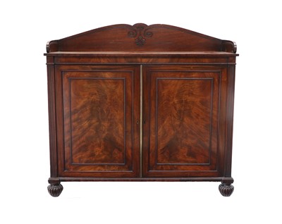 Lot 380 - A George IV Mahogany Side Cabinet, attributed...