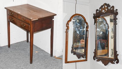 Lot 1148 - A George III Crossbanded Mahogany Side Table,...