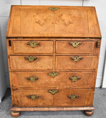 Lot 1296 - A 19th Century Walnut Bureau, 77cm by 51cm by...