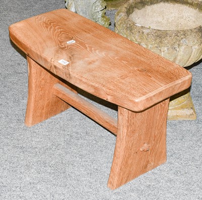 Lot 1132 - An Oak Stool, with peg joint stretcher, 71cm