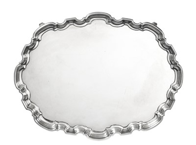 Lot 2113 - A George V Silver Tray