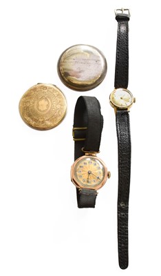 Lot 445 - A Lady's 9 Carat Gold Wristwatch, a Lady's...