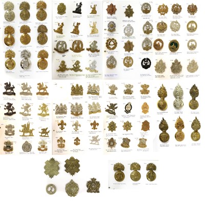 Lot 88 - A Collection of Ninety Four Cap Badges,...