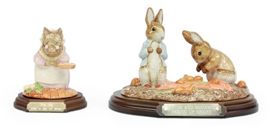 Lot 242 - Beswick Beatrix Potter Tableaus: 'Peter and...