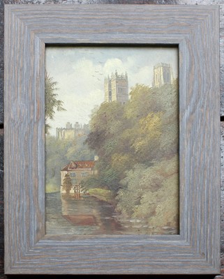 Lot 1058 - Thomas McAndrew (1916-2002) Moored boat with...