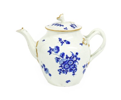Lot 26 - A Worcester Porcelain Teapot and Cover, circa...