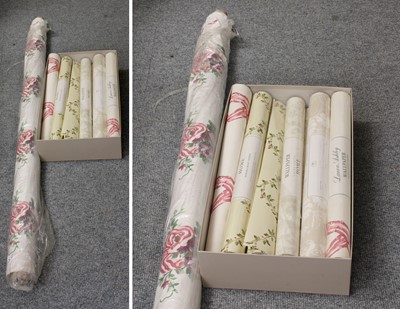 Lot 1220 - Rolls of Laura Ashley Wallpaper comprising 4...