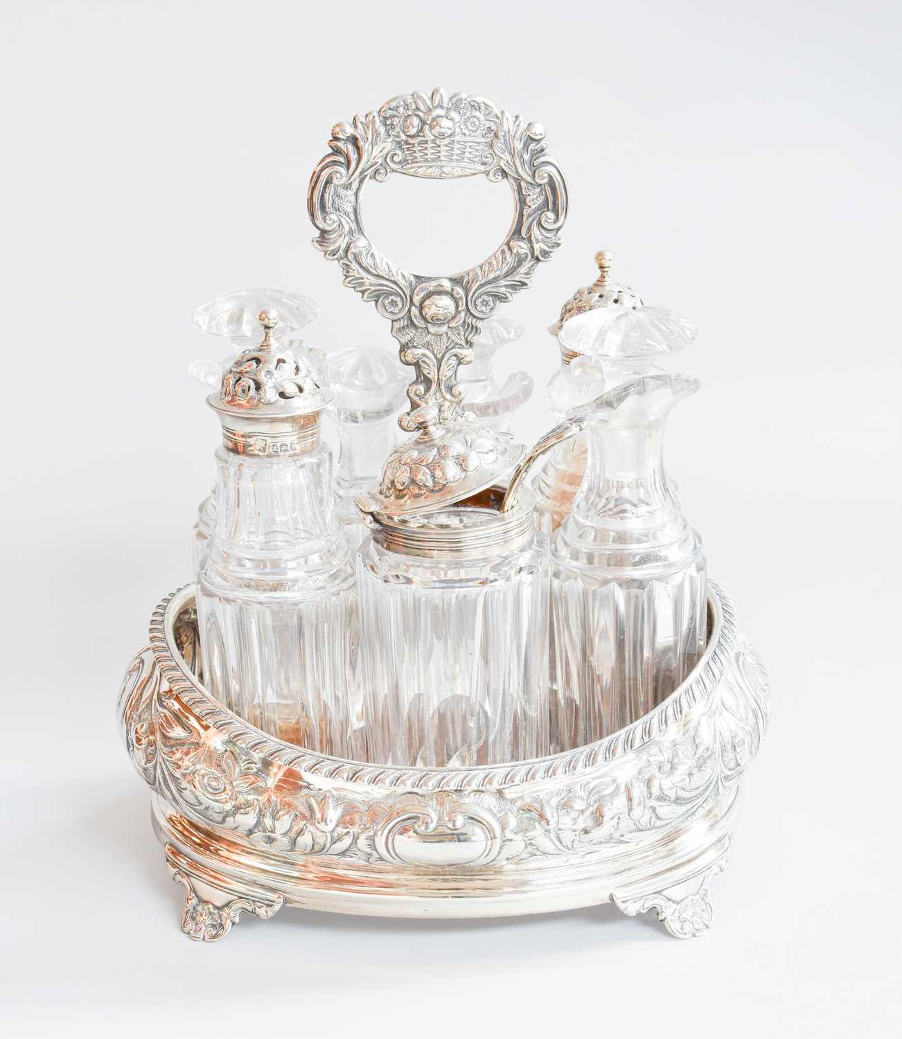 Lot 16 - A William IV Silver Condiment-Set, by John,...
