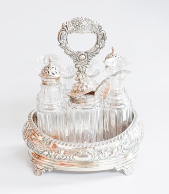 Lot 16 - A William IV Silver Condiment-Set, by John,...