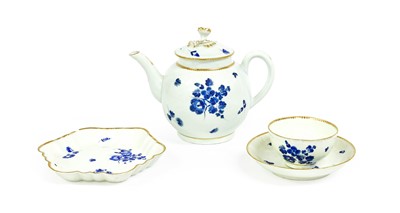 Lot 23 - A Worcester Porcelain Teapot and Cover, circa...