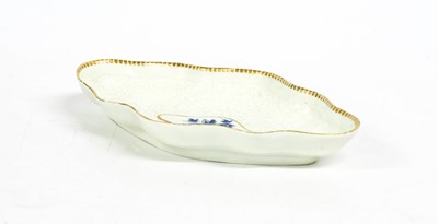 Lot 53 - A Worcester Spoon Tray, circa 1770, of lobed...