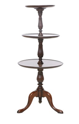 Lot 787 - A George III-Style Mahogany Three-Tier Dumb...