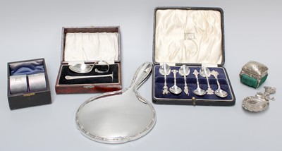 Lot 134 - A Collection of Assorted Silver, including a...